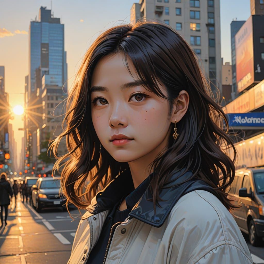 Morning Sunrise Road Henge in Vibrant Colors