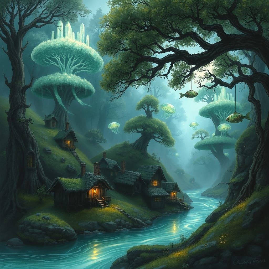 Whispers of Enchanted Forest Realism