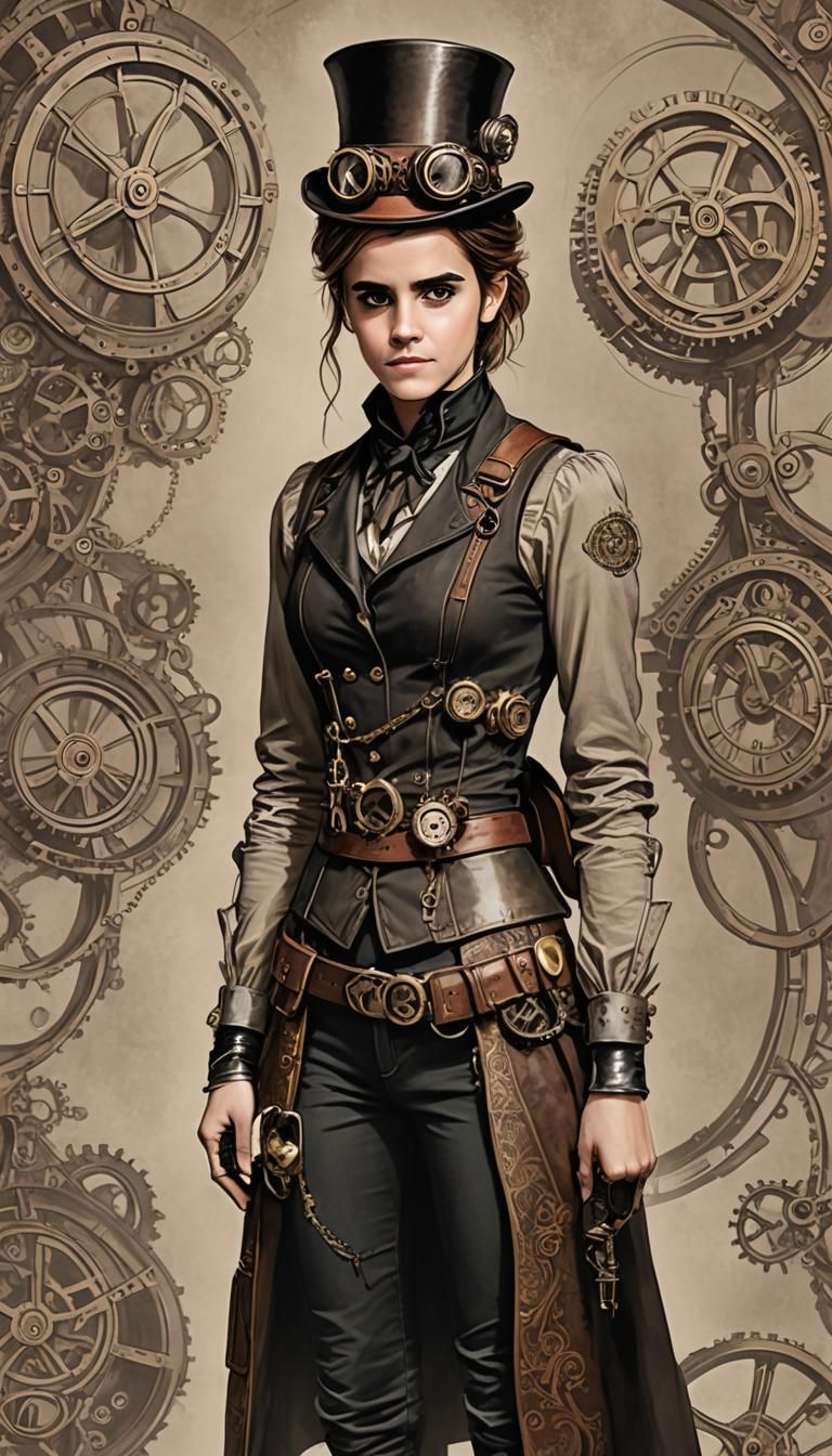 Emma Watson as Steampunk Character