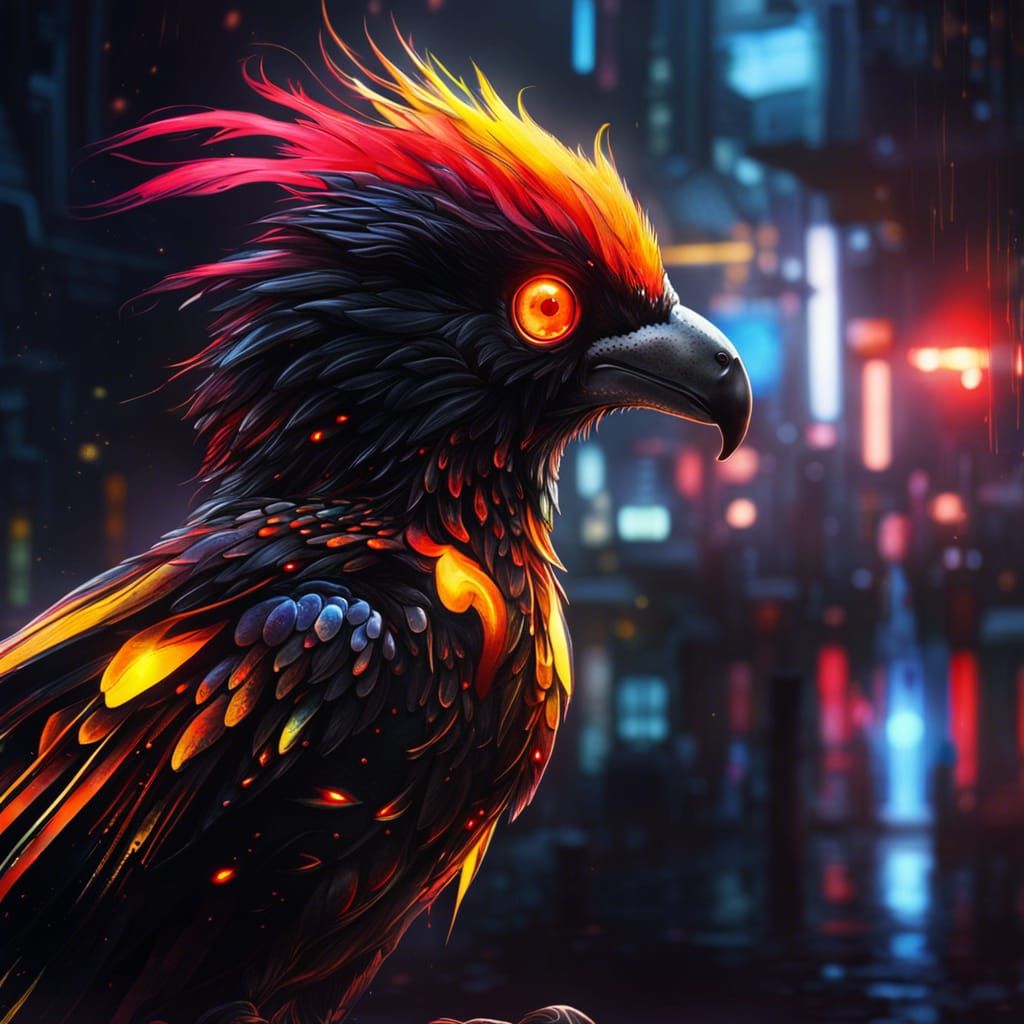 cyberpunk firebird