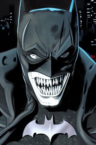 Batman Who Laughs: Comic Book Style Illustration