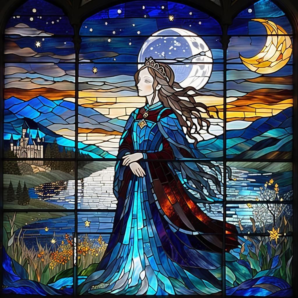 Princess Kingdom: Stained Glass Mosaic Art