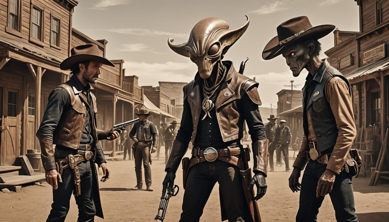 Alien Standoff in the Old West