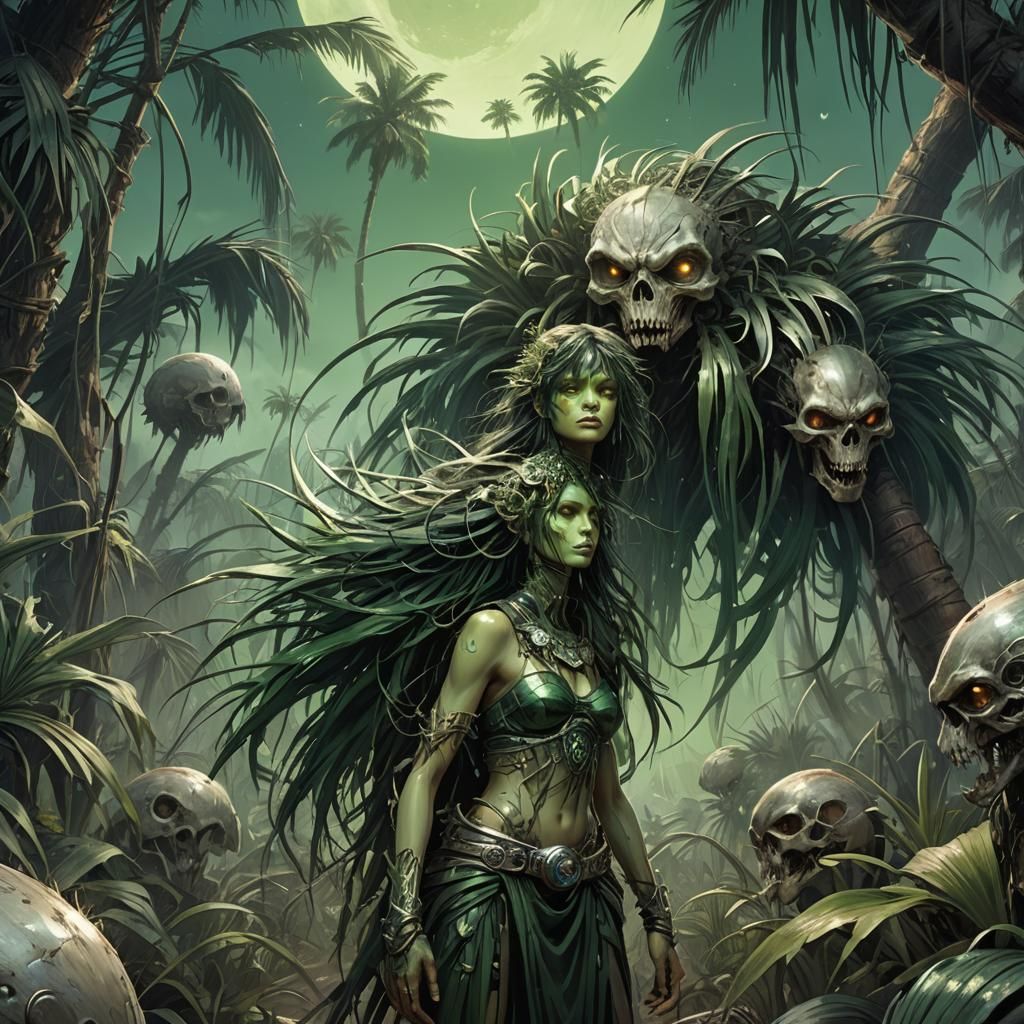 Dark Fantasy: Creatures Devouring Corpses on Alien World