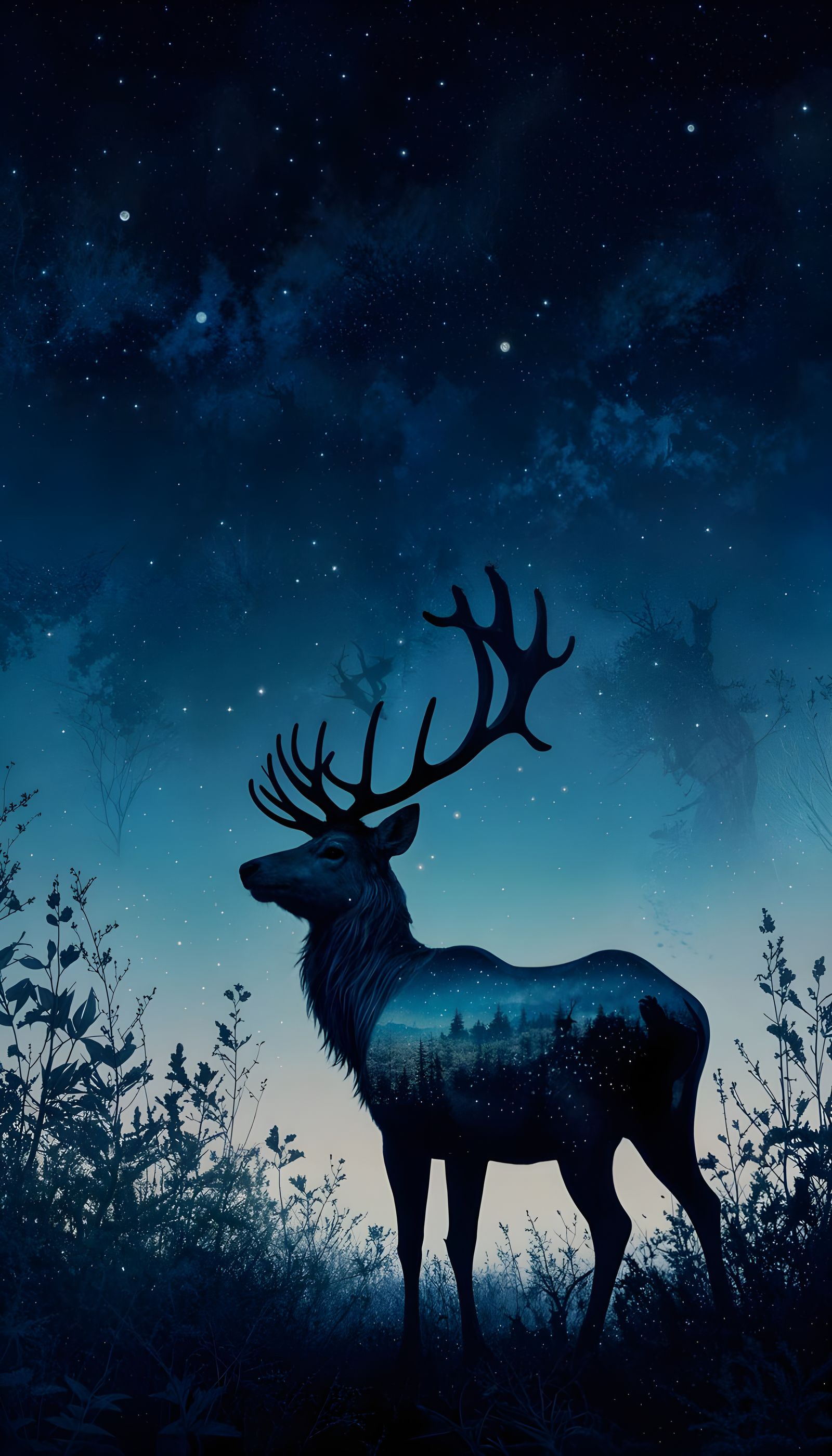 #5 Reindeer Silhouette