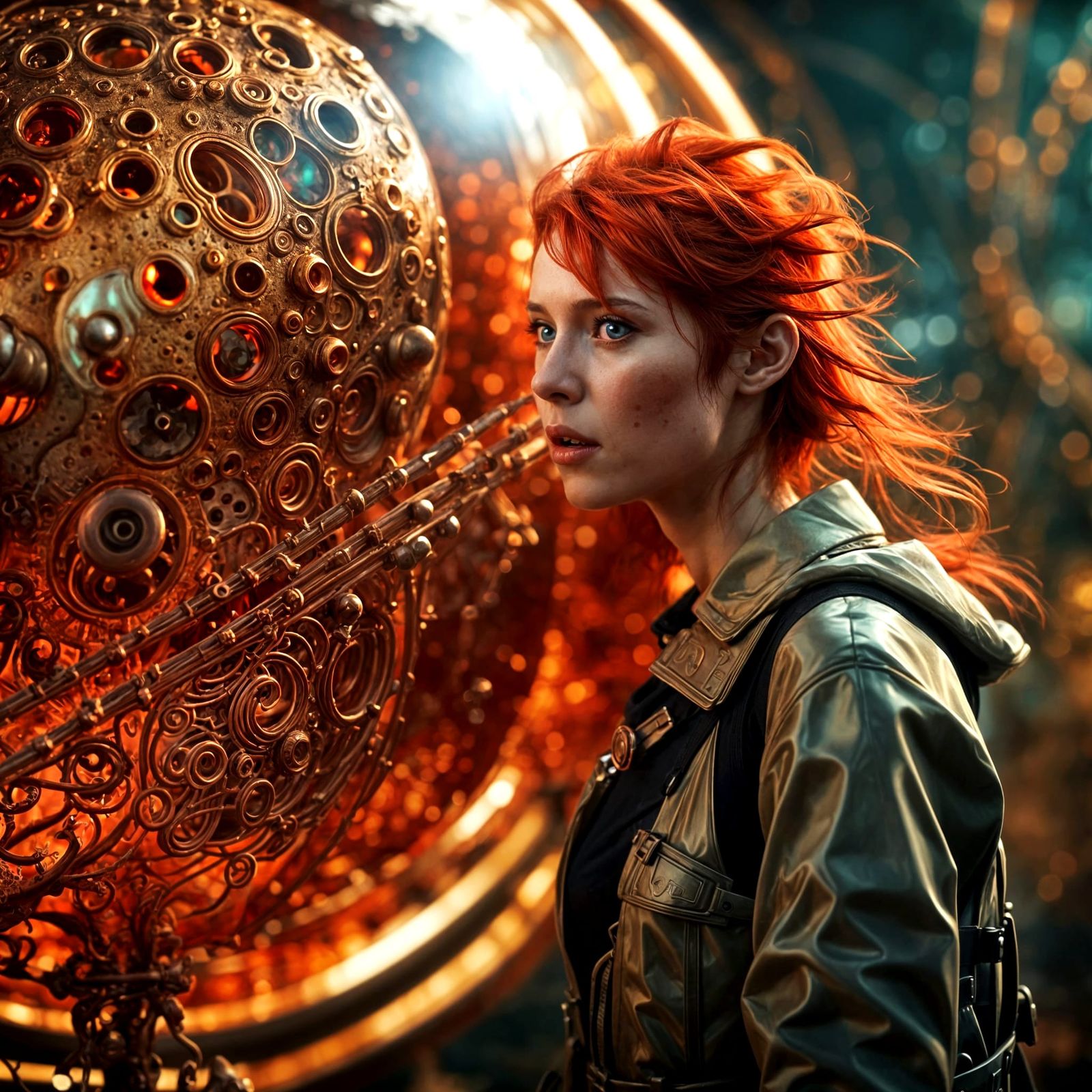 Stalker in Toxic Zone with Shimmering Sphere