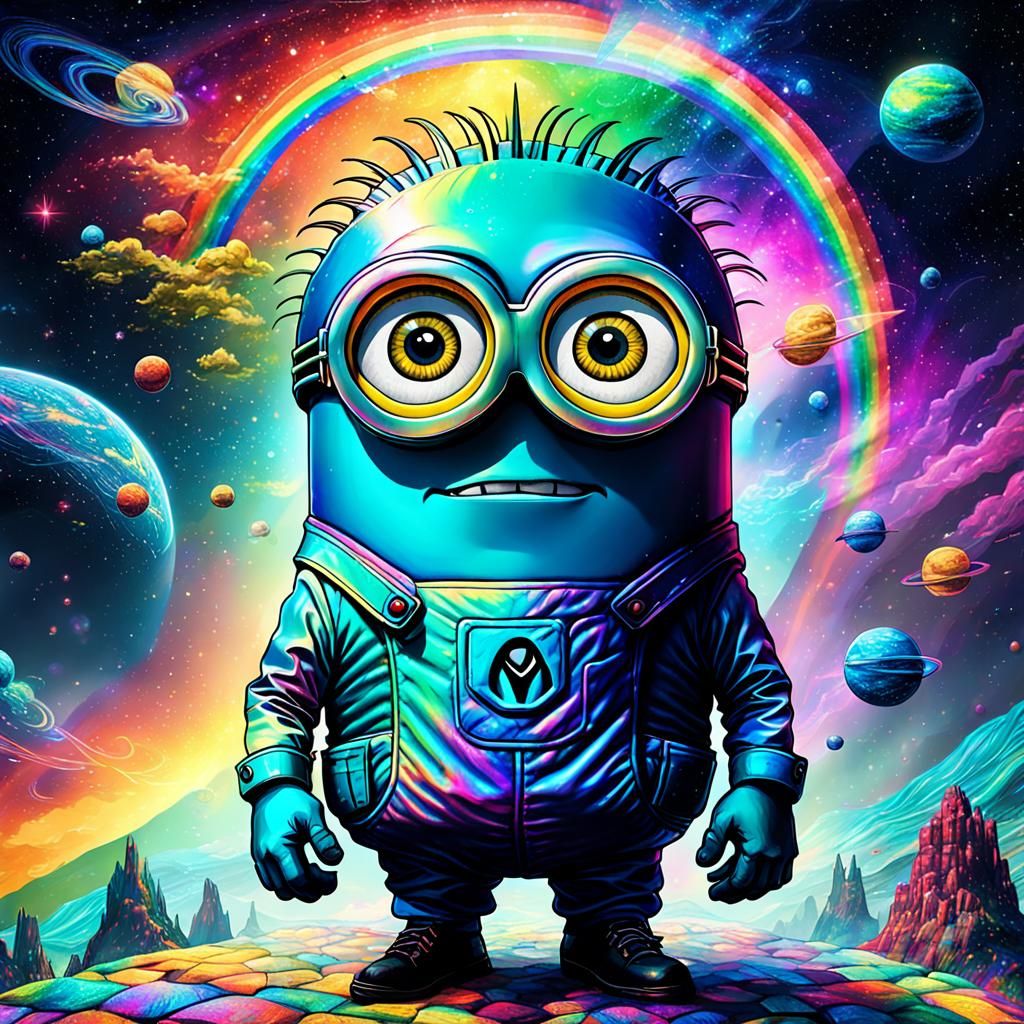 Rainbow Minion in Astral Cosmic Style