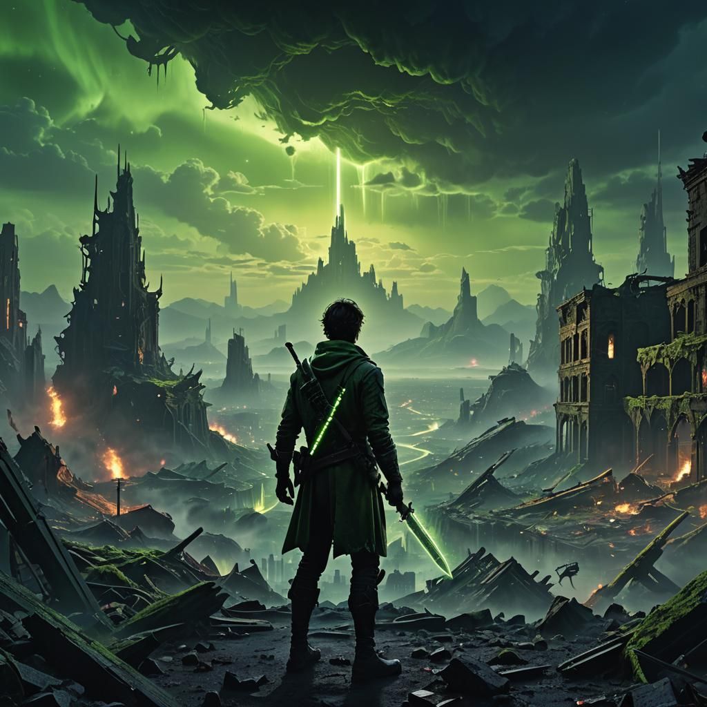 Sci-Fi Confrontation: Protagonist and Creature in Dystopian ...