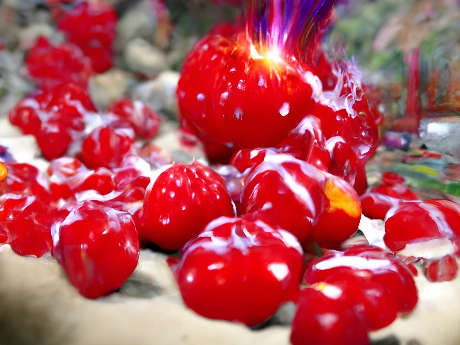 Strawberry Dynamite: Hyperrealistic Fruity Explosion in 8K