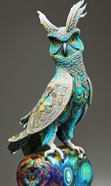 Owl statue