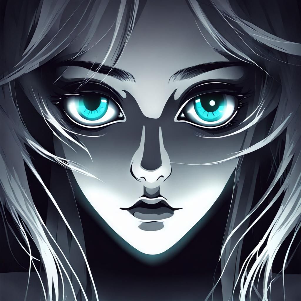 Eerie Eyes Glowing in the Darkness