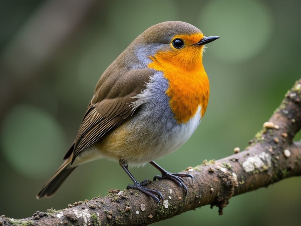 Abstract Robin Illustration