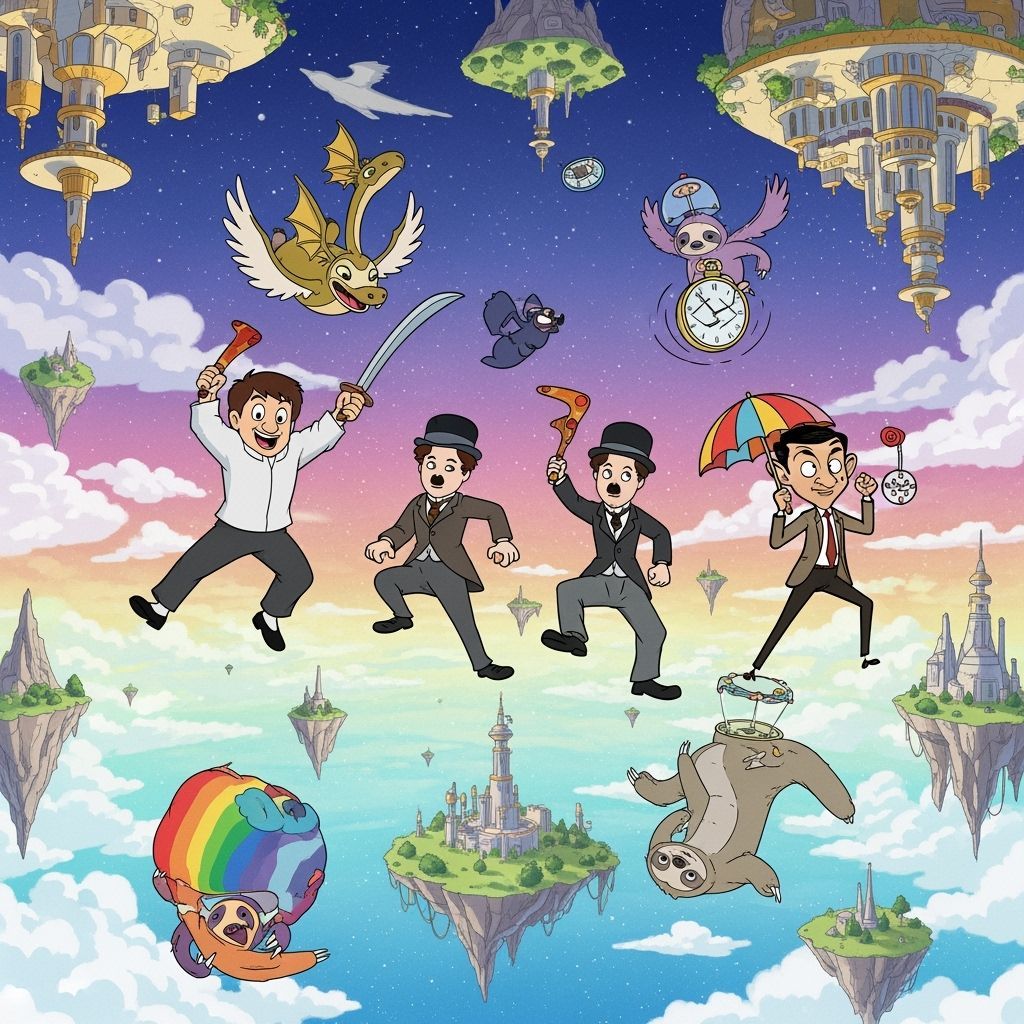 Jackie Chan, Chaplin, and Bean's Surreal Adventure