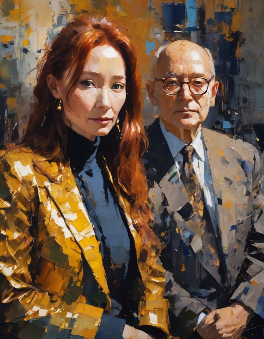 Tori Amos Portrait in Vibrant Oil Painting Style