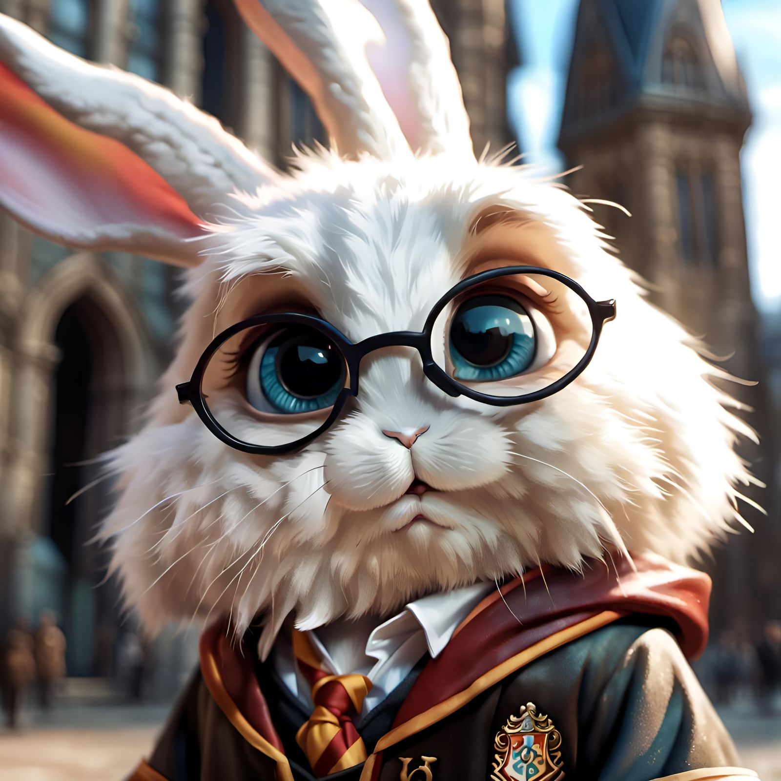 Chibi Bunny as Harry Potter Portrait