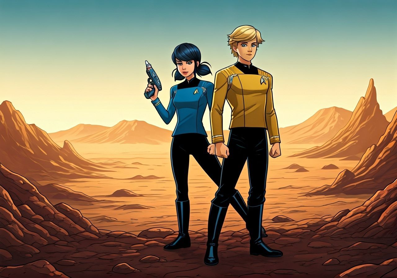 Starfleet Officers on Desert Planet: Concept Art