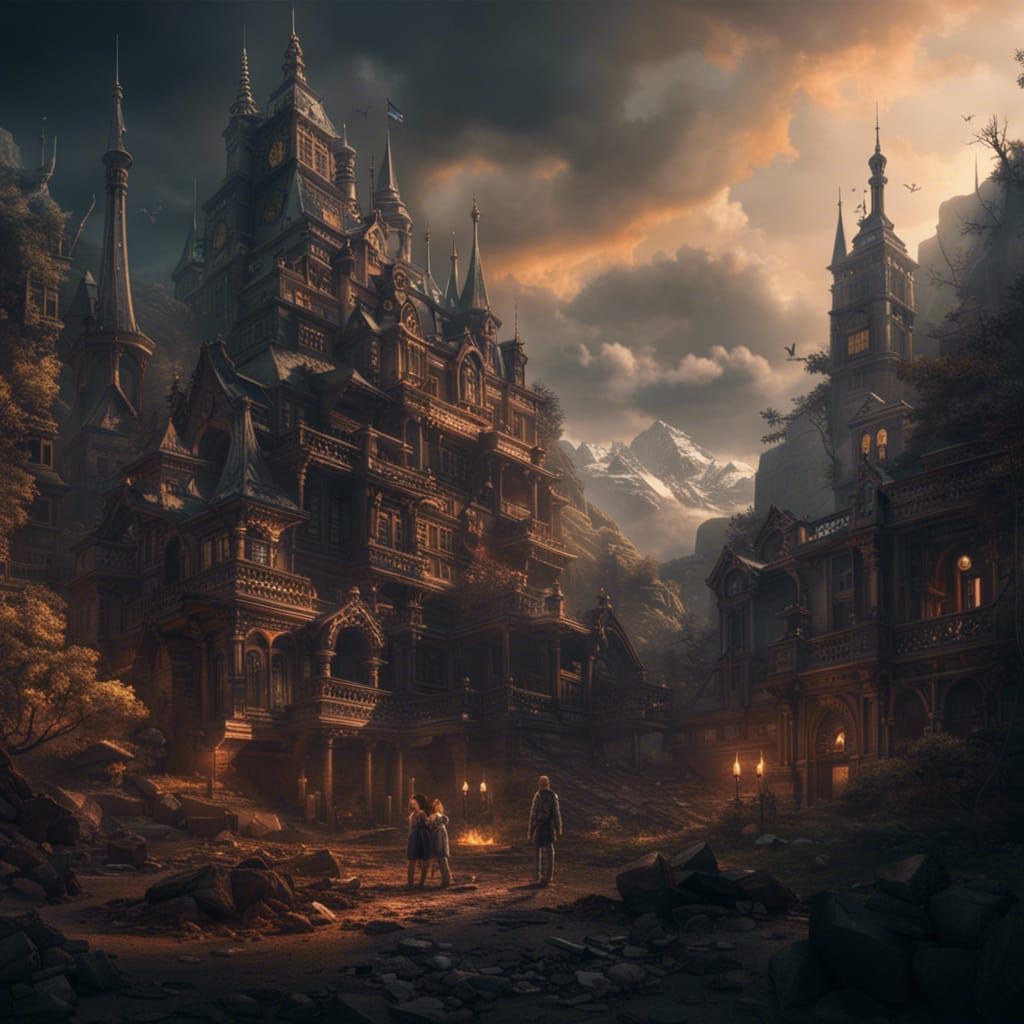 Epic Cinematic Scene of Wasted Lives