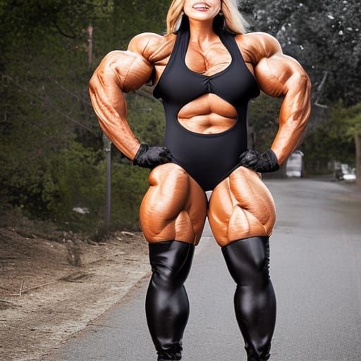 Commercial Photo: Woman in Extreme Muscle Suit