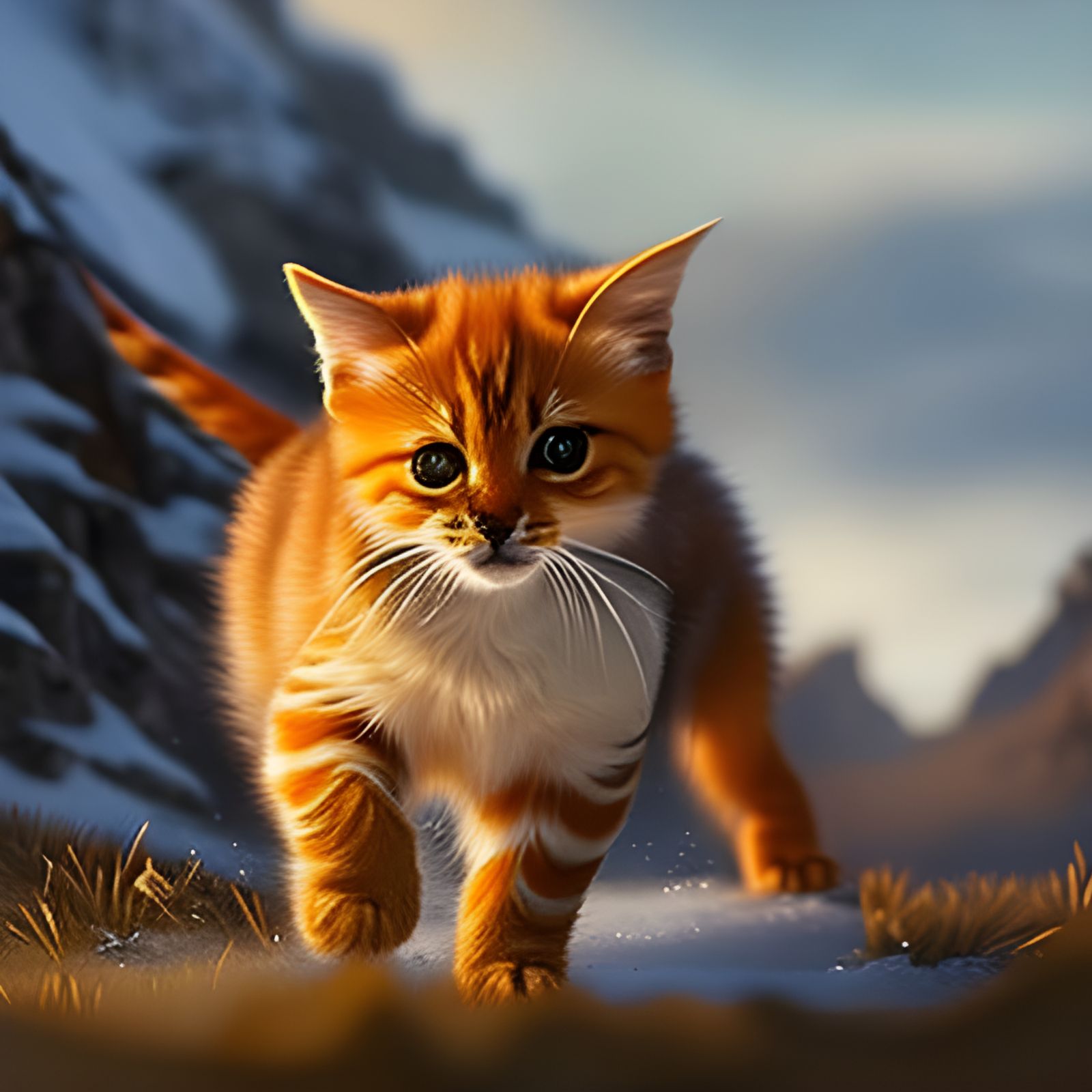 Majestic Red Mountain Kitty
