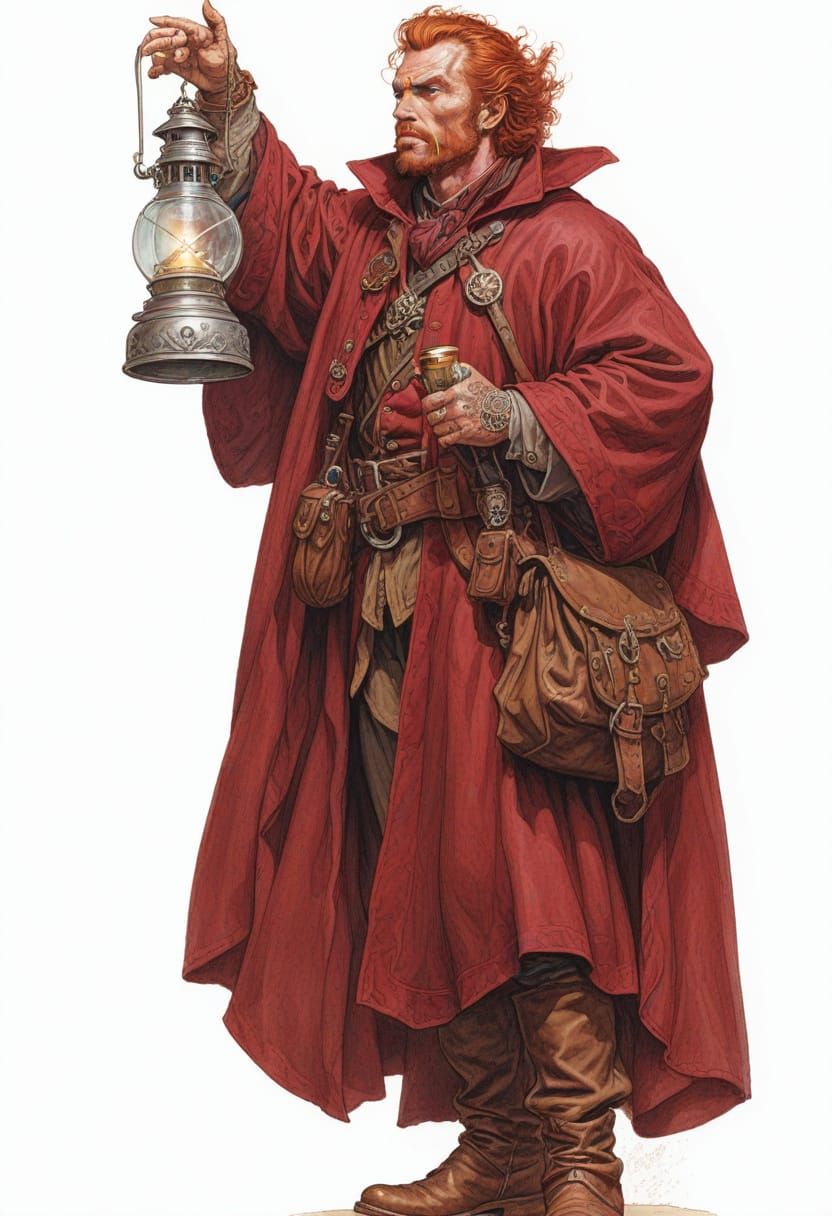 Eighteenth Century Scoundrel with Lantern in Heroic Fantasy ...