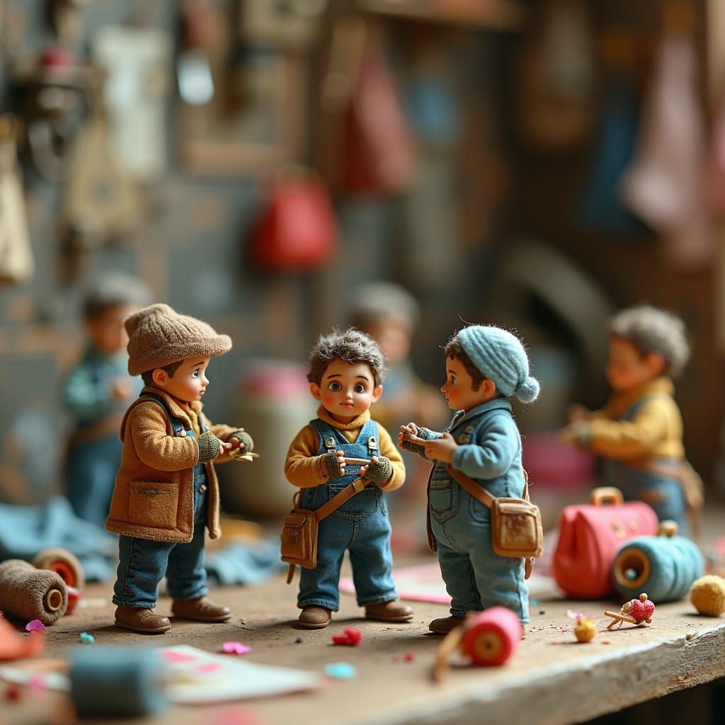 Miniature Craftsmen Create Whimsical Bags in Dreamlike Works...