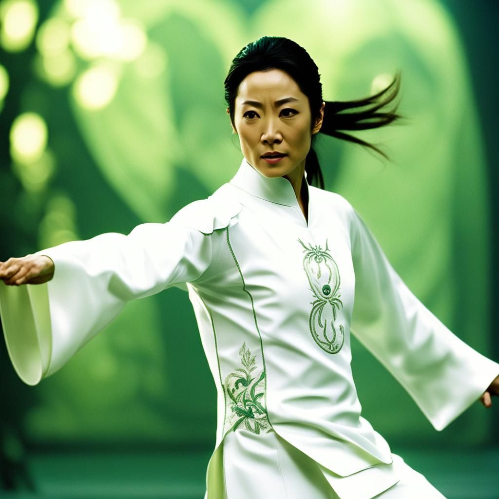 Michelle Yeoh as Seraph in The Matrix Reloaded
