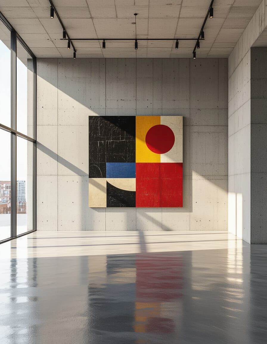 Minimalist Gallery Space in Natural Light