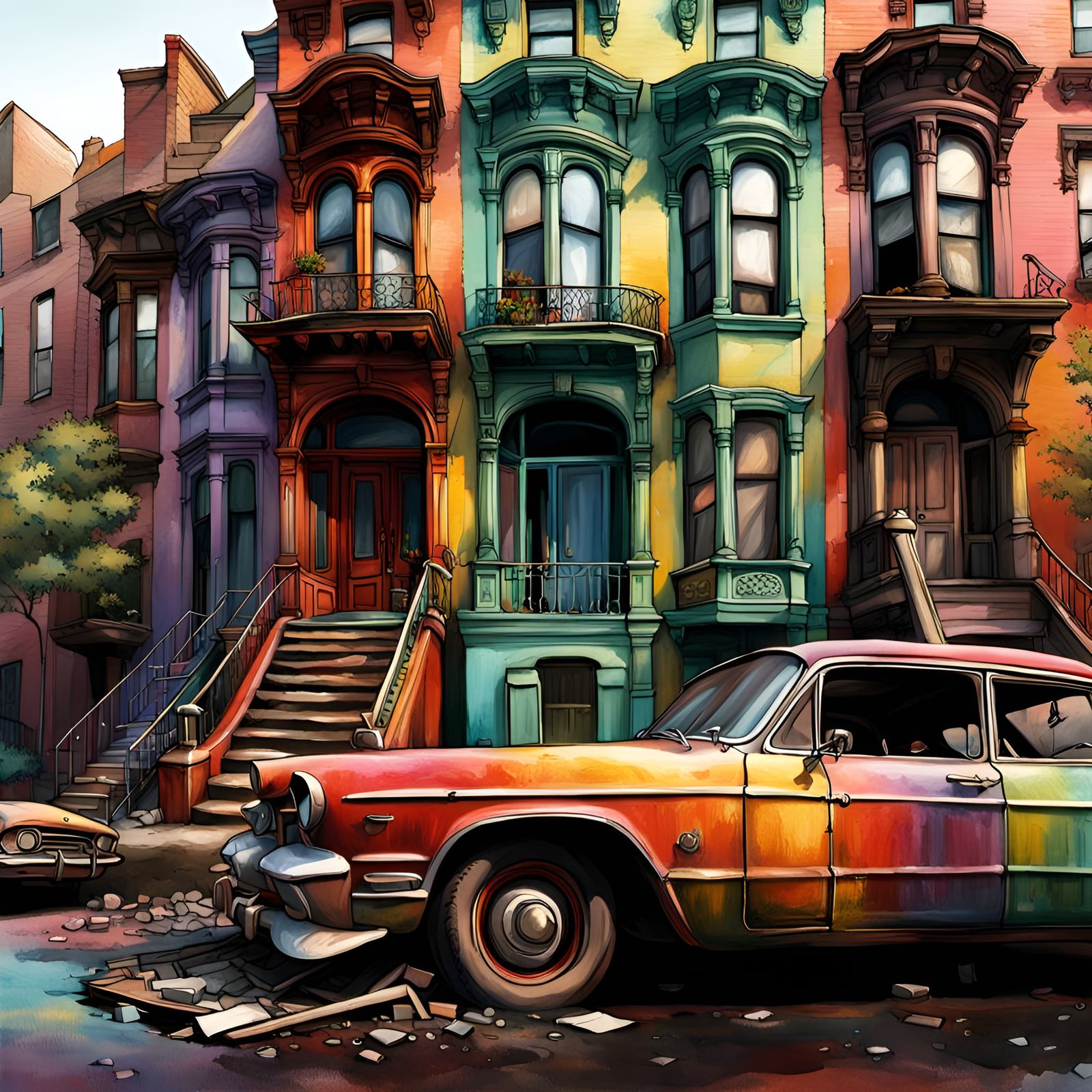 The Beauty of Imperfection: A Mismatched Masterpiece in Urban Decay