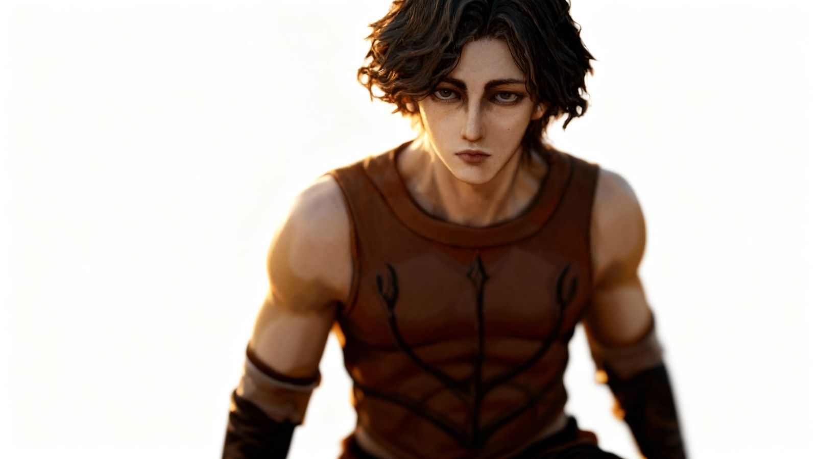 Photorealistic Portrait with Golden Hour Glow