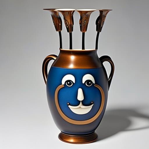 Comic Character Heads on a Toby Jug Vase