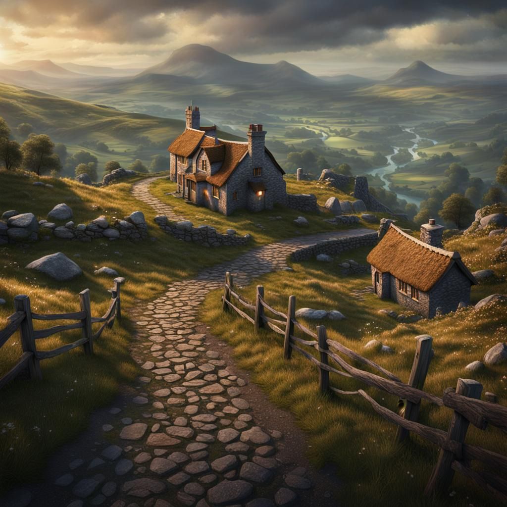 Bonnie Irish Lass Beckons from Emerald Hills