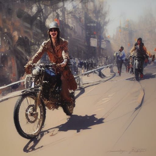 Justin Hawkins Depicted as Oil Painting