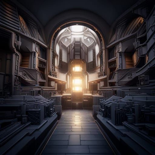 Intricate Brain Maze in 3D Cinematic Style