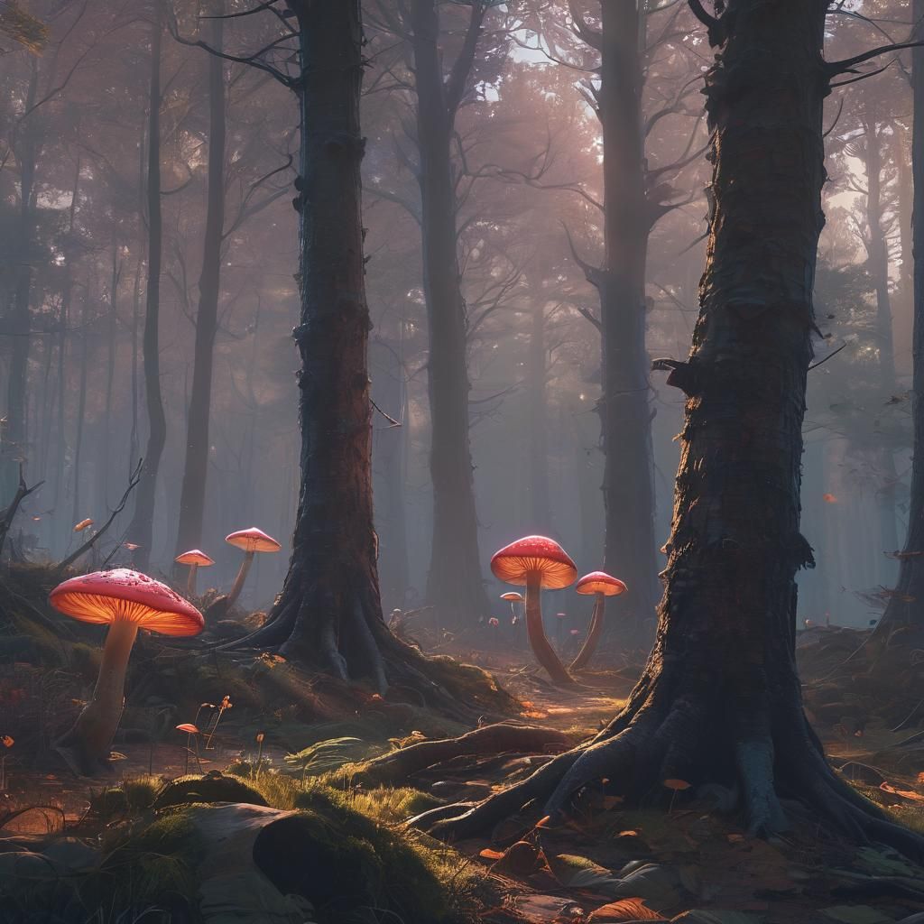 Mystical Forest Concept Art in Unreal Engine