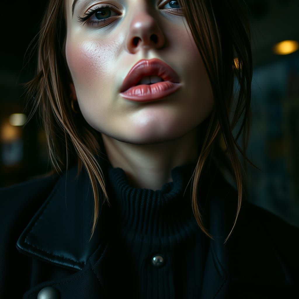 Darkwave Beauty in Urban Chic