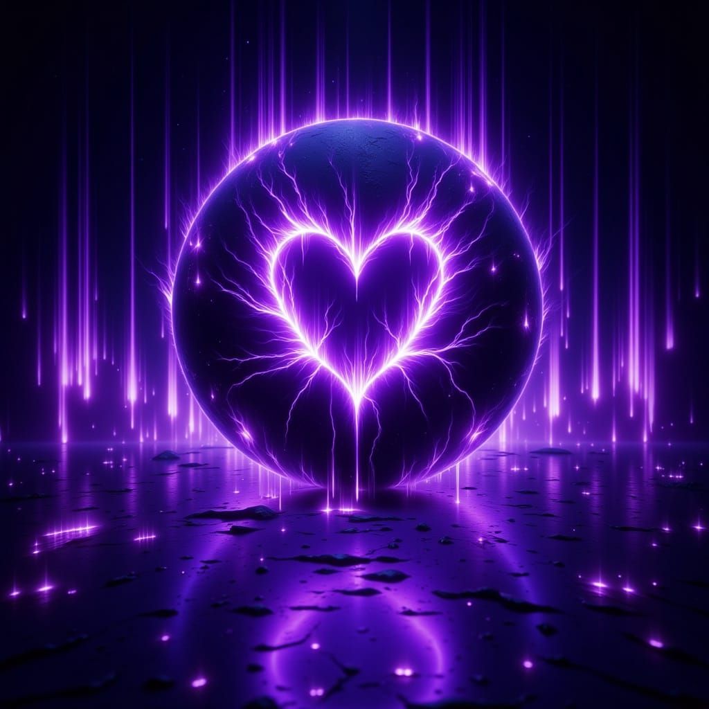 Electric Purple Electroluminescence: Ominous Wisps