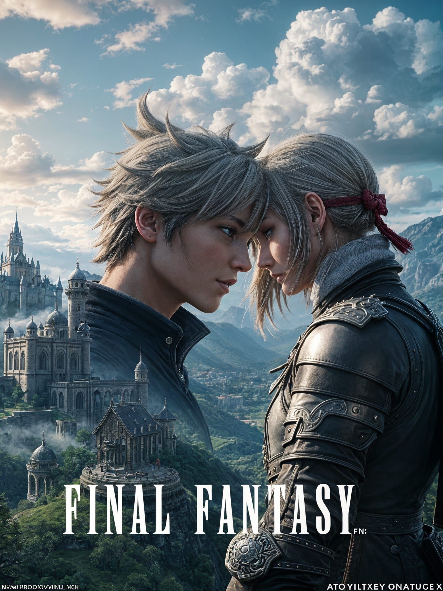 Final Fantasy Game Cover: Passion and Landscape
