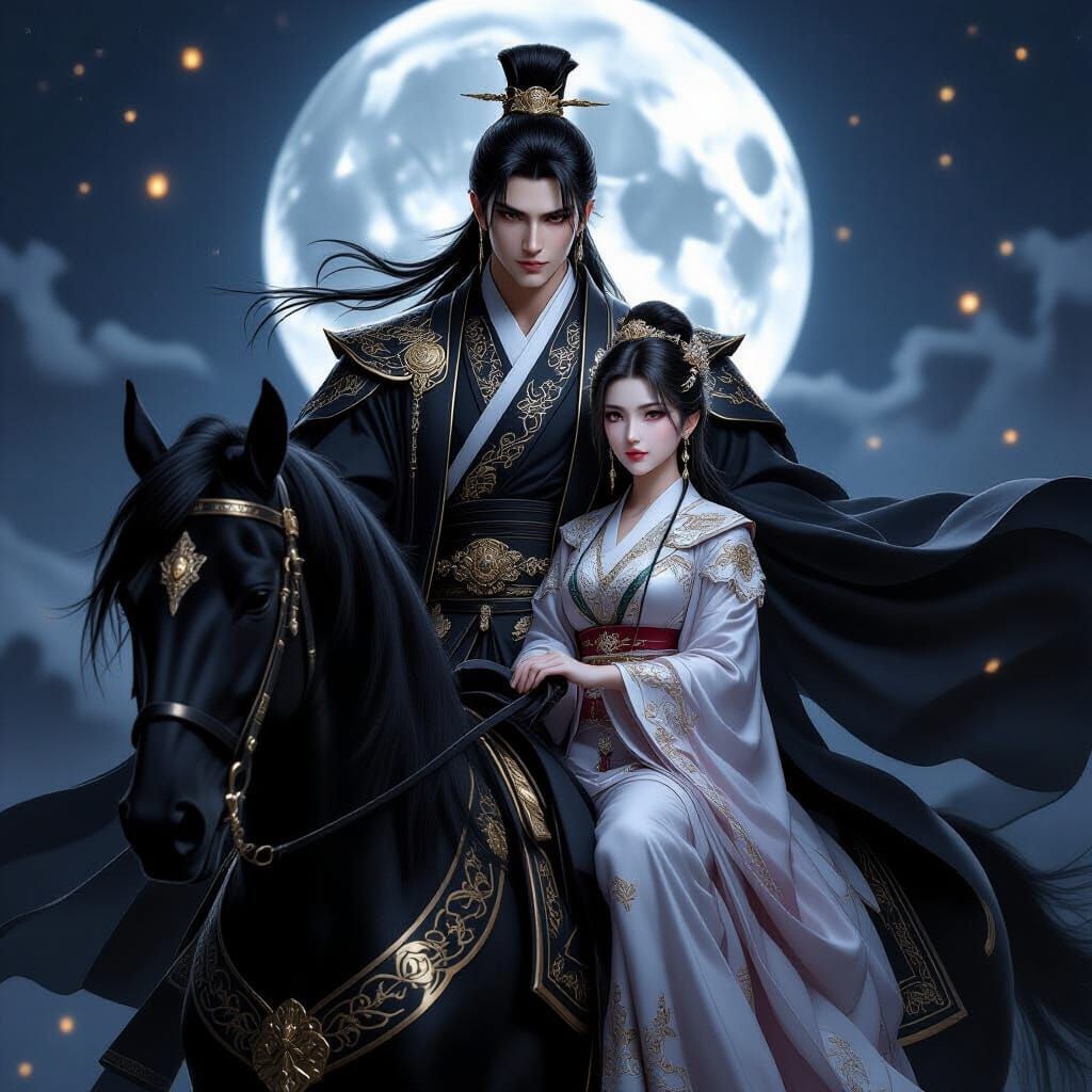 Chinese Emperor and Empress in Fantasy Style
