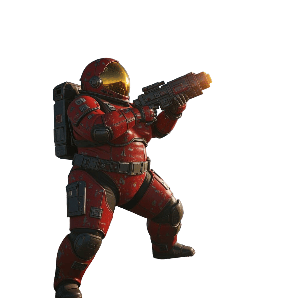 Heroic Spacewoman Fires Ray Cannon in 3D