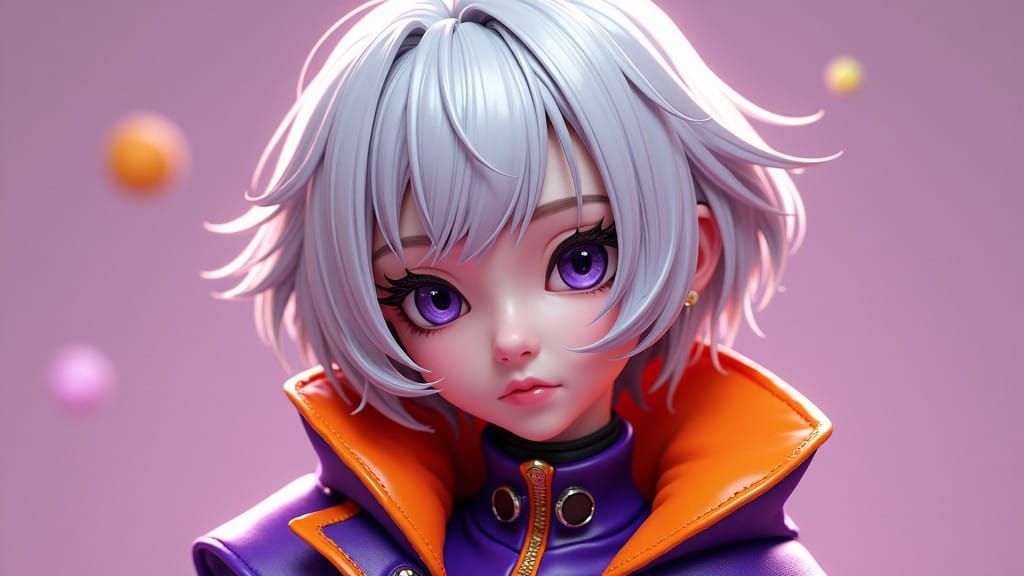 Androgynous Ranger in Vibrant Fantasy Attire