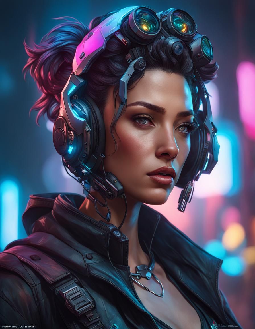 Cyberpunk Portrait in Hyperdetailed 8k Resolution