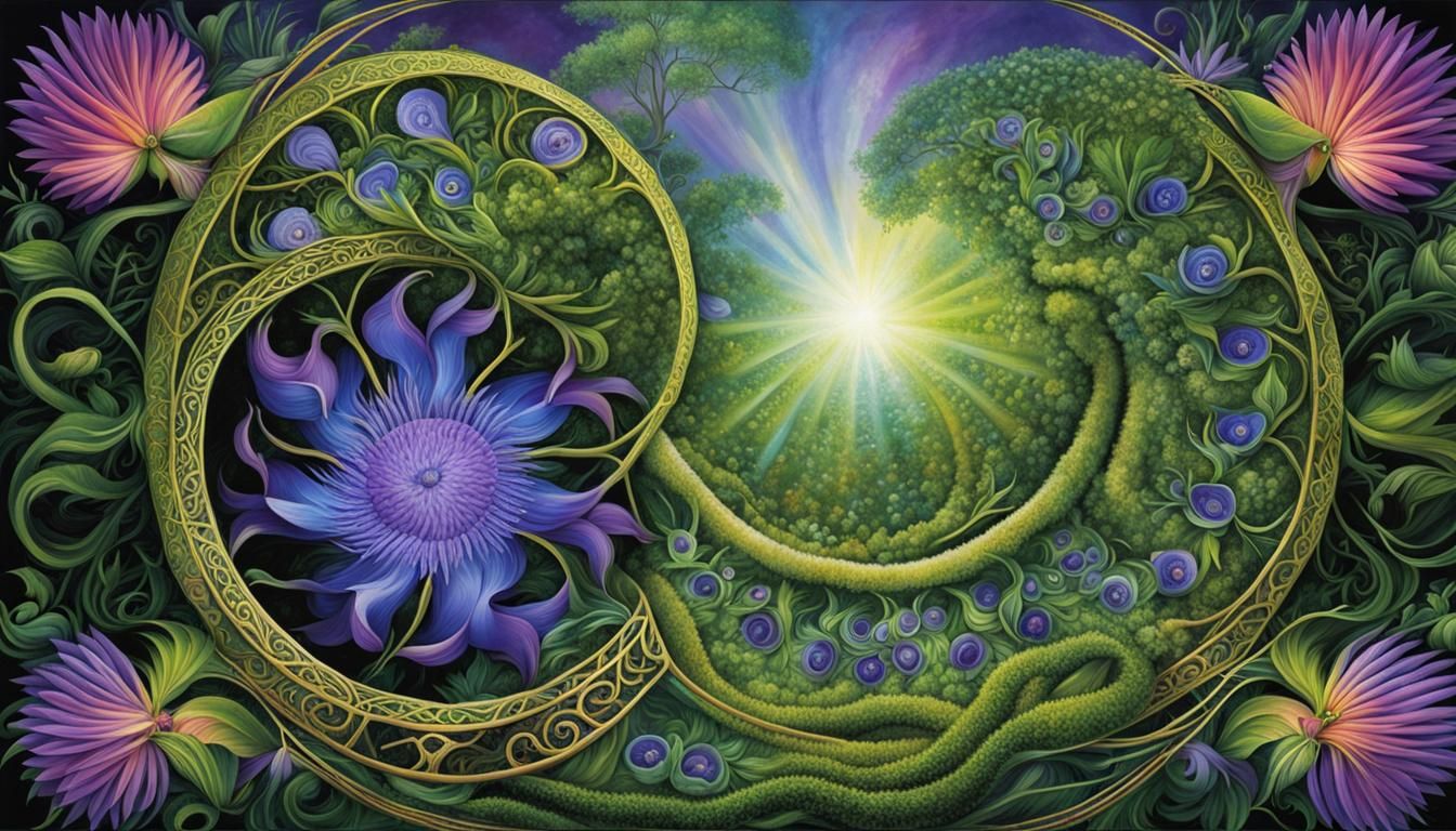 Flora and Fauna with Celtic Flourish