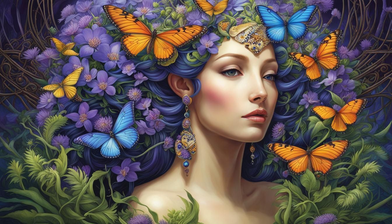 Surreal Flora and Fauna with Celtic Flourishes