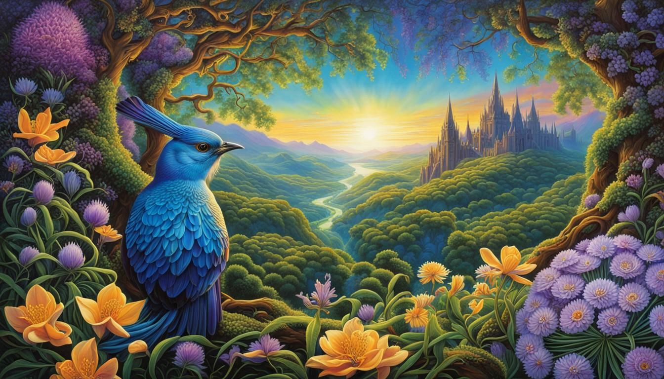 Celtic Flourish: Harmonious Flora and Fauna