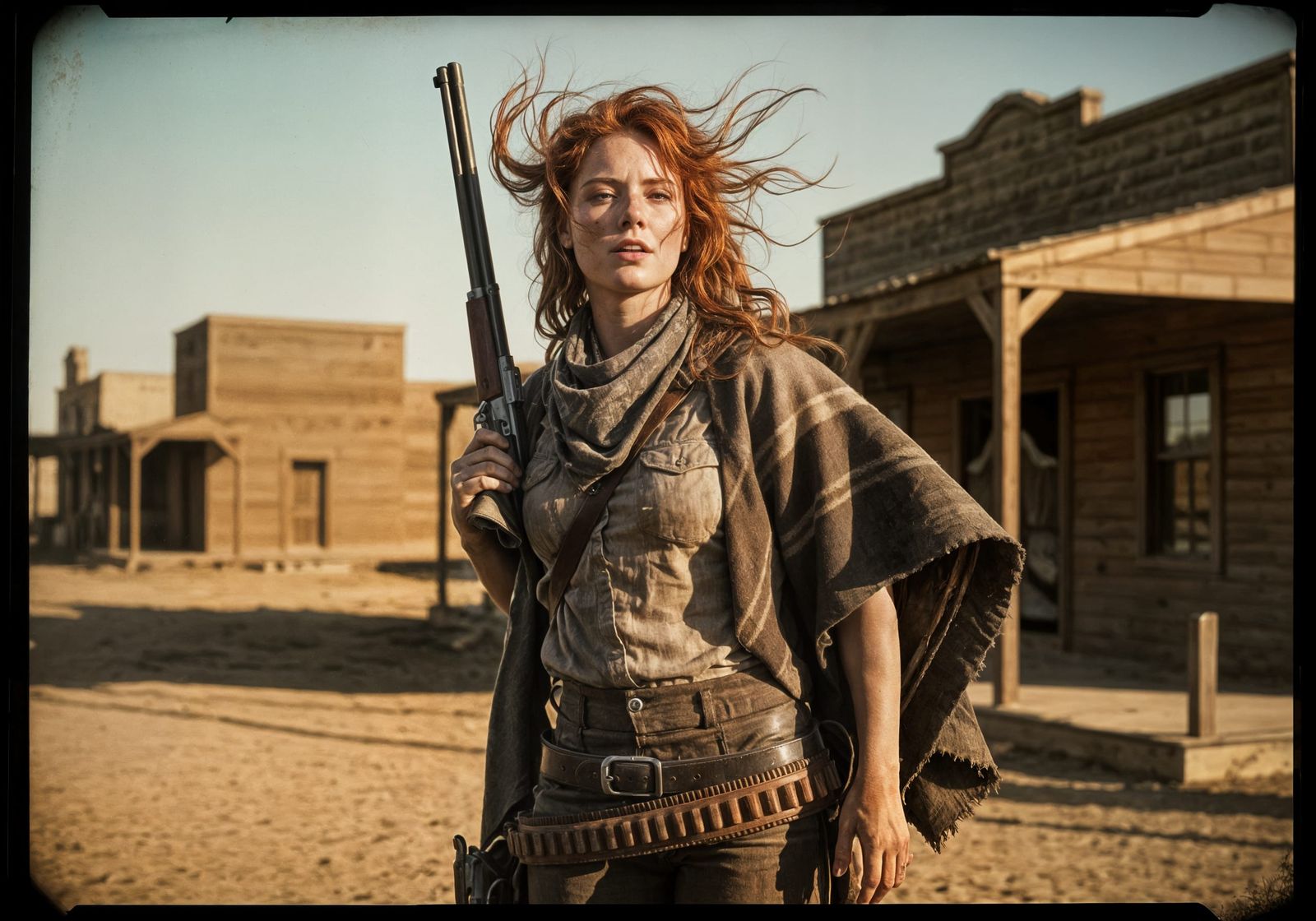 A windy day in the old west