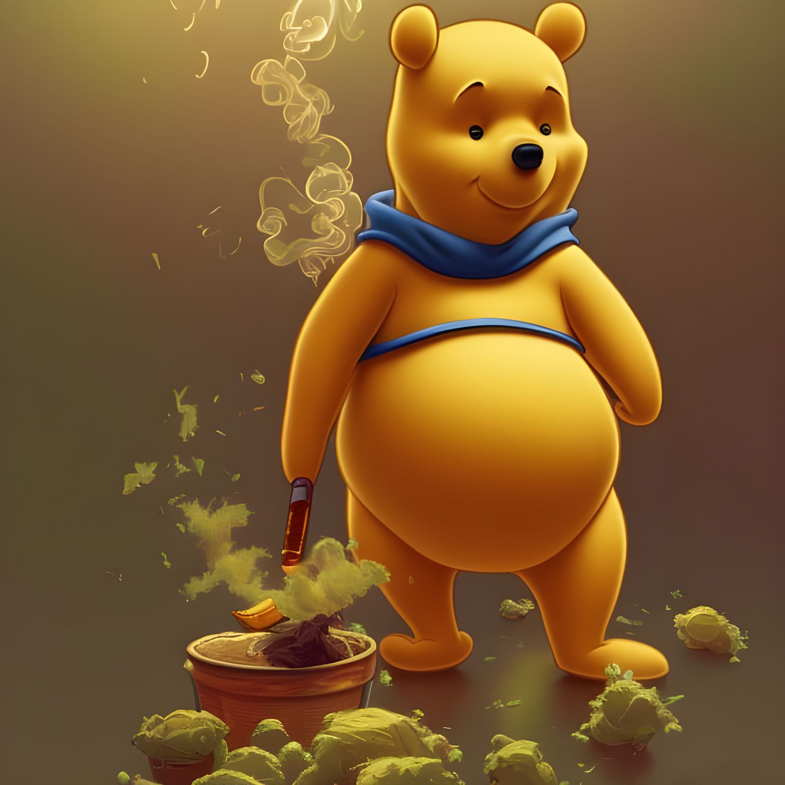 Smoking Pooh