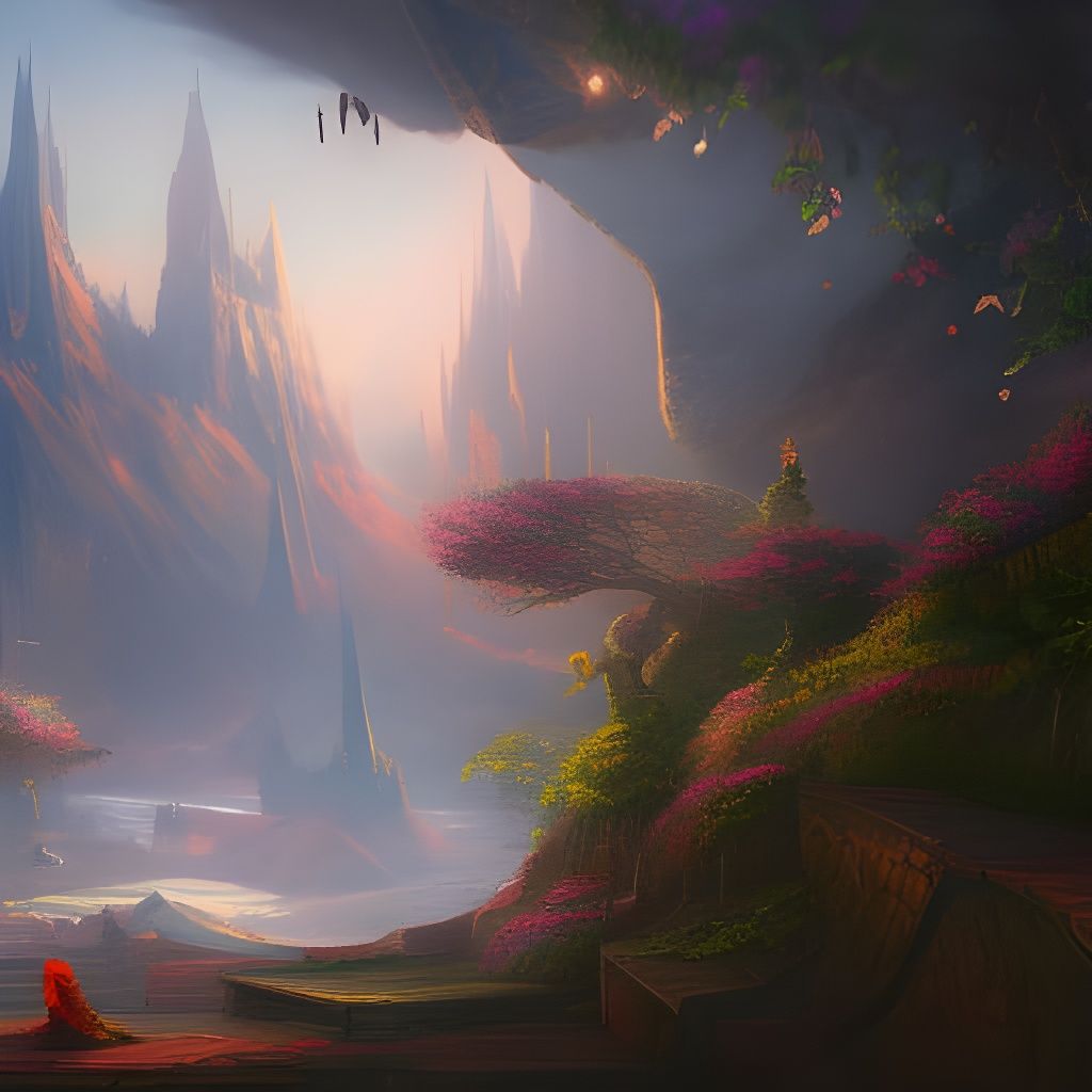 LOVE Letters as Fantasy Landscape Art