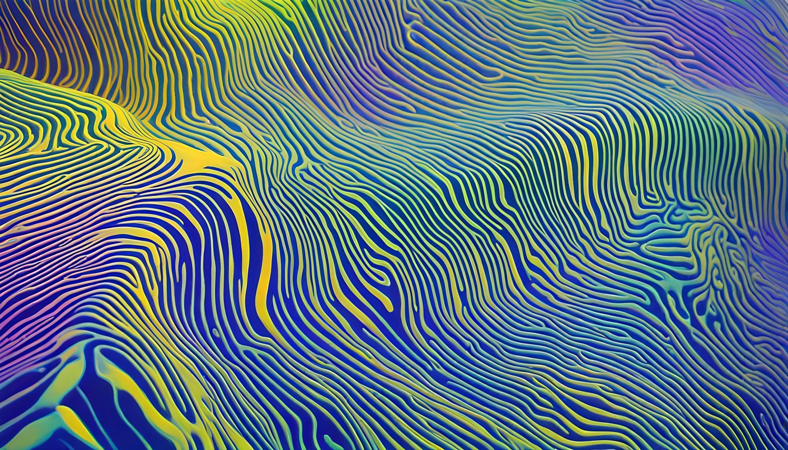 Psychedelic Zebra Patterns in Abstract Geometric Design
