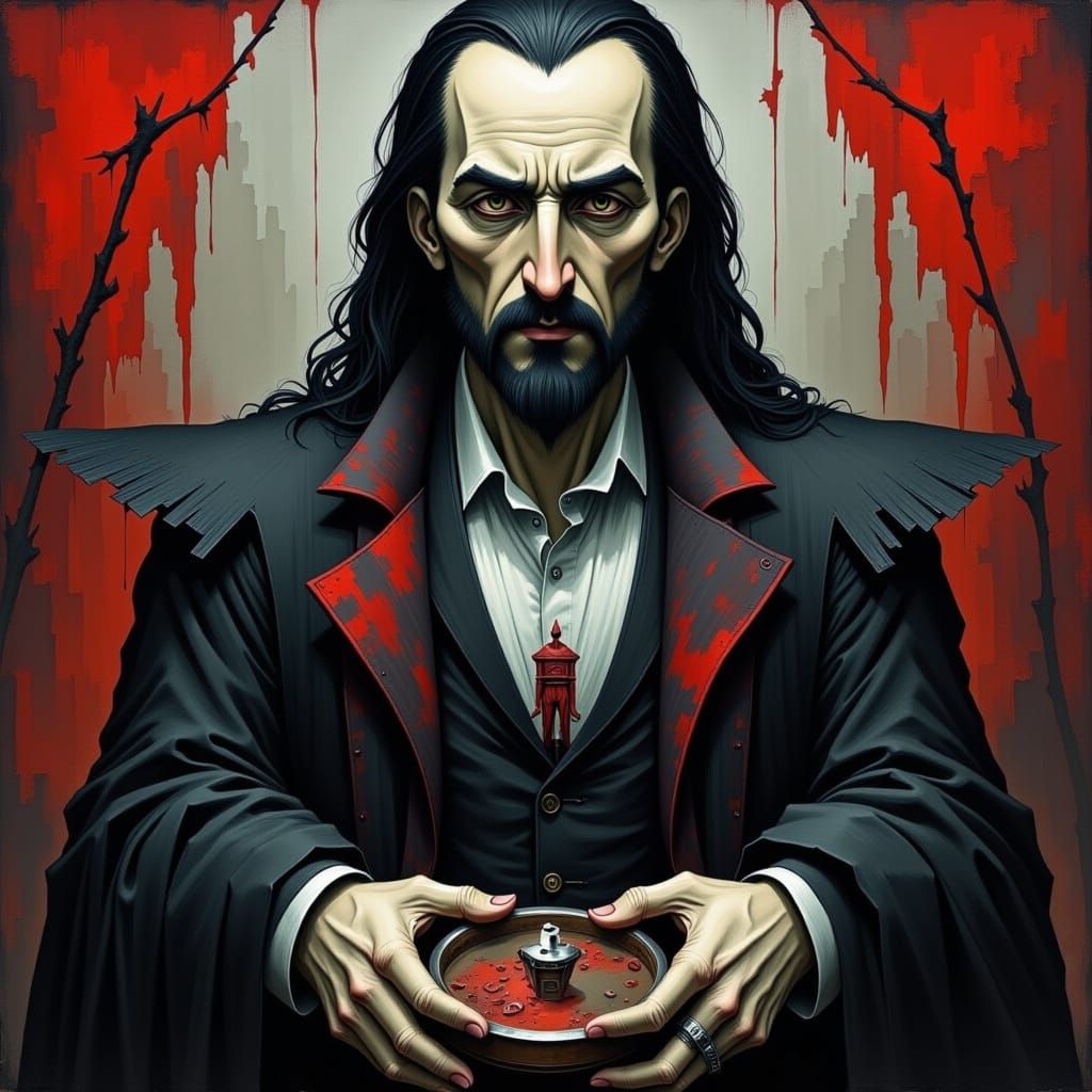 Ghostly Nowhere Man in Abandoned Town