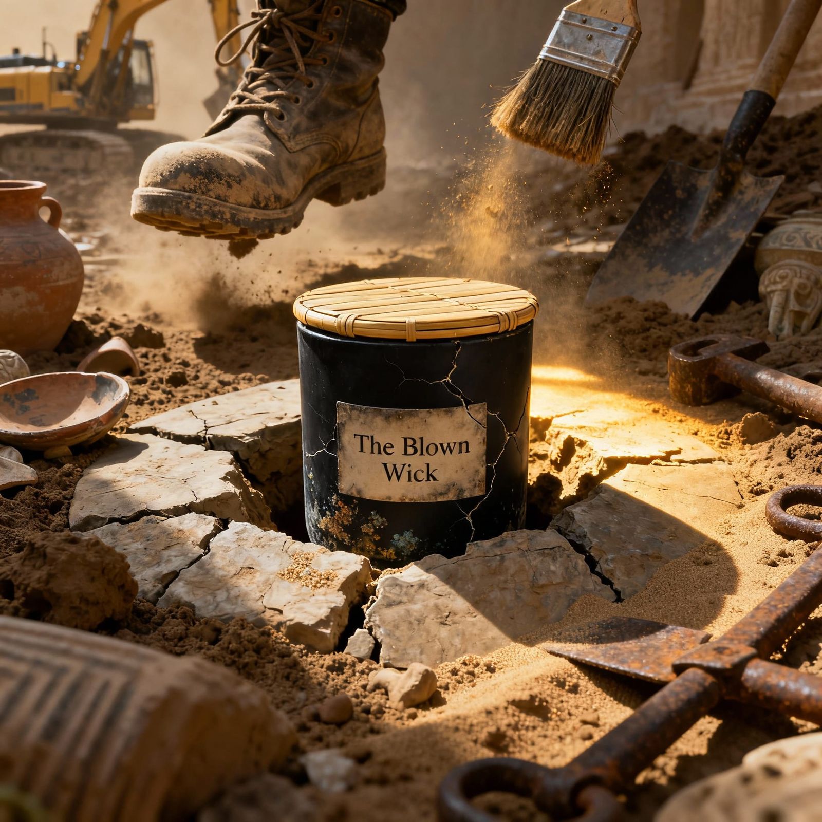 Archaeological Dig Uncovers Ancient Candle, Cinematic Realis...